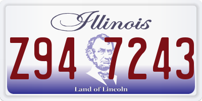 IL license plate Z947243