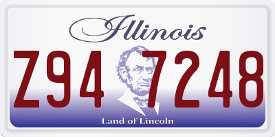 IL license plate Z947248