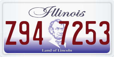 IL license plate Z947253