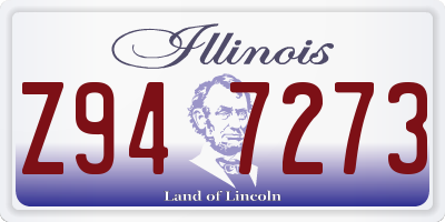 IL license plate Z947273