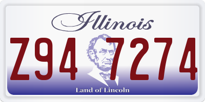 IL license plate Z947274