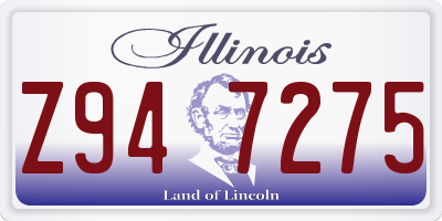 IL license plate Z947275