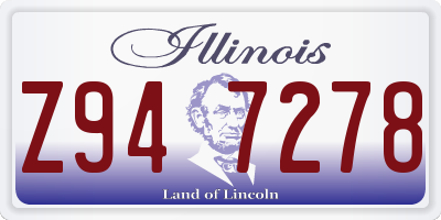 IL license plate Z947278