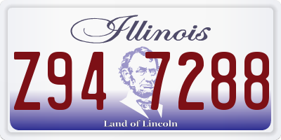 IL license plate Z947288