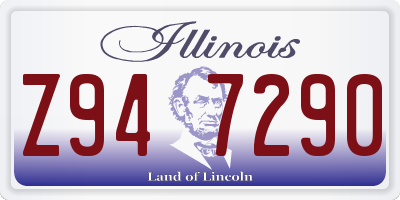 IL license plate Z947290