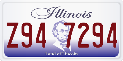 IL license plate Z947294