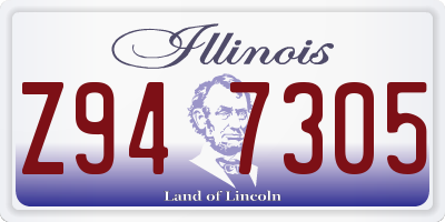IL license plate Z947305