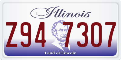 IL license plate Z947307