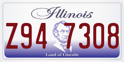 IL license plate Z947308