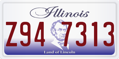 IL license plate Z947313