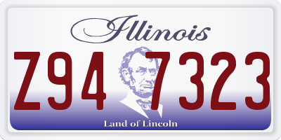 IL license plate Z947323