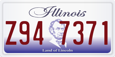 IL license plate Z947371