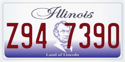 IL license plate Z947390