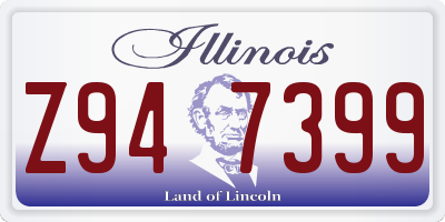 IL license plate Z947399