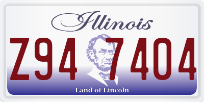 IL license plate Z947404