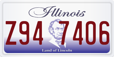 IL license plate Z947406