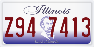 IL license plate Z947413