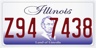 IL license plate Z947438