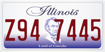 IL license plate Z947445