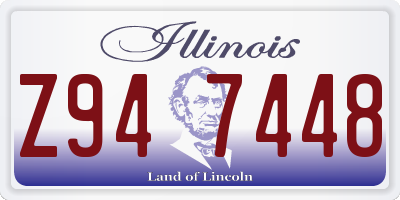 IL license plate Z947448