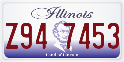 IL license plate Z947453
