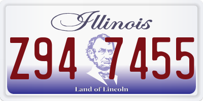 IL license plate Z947455