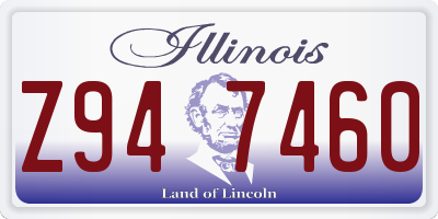 IL license plate Z947460