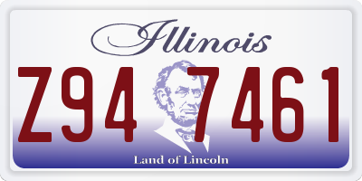 IL license plate Z947461
