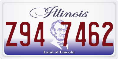 IL license plate Z947462