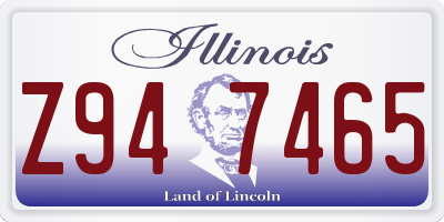 IL license plate Z947465