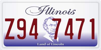 IL license plate Z947471