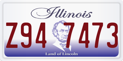 IL license plate Z947473