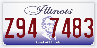 IL license plate Z947483