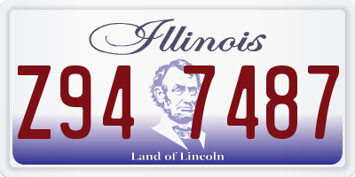 IL license plate Z947487