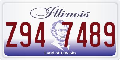 IL license plate Z947489