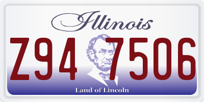 IL license plate Z947506
