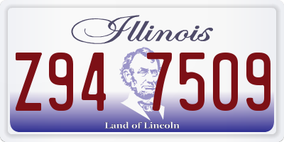 IL license plate Z947509
