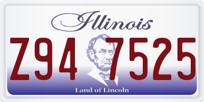 IL license plate Z947525