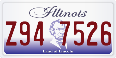 IL license plate Z947526