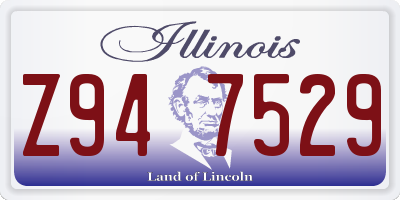 IL license plate Z947529