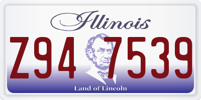 IL license plate Z947539