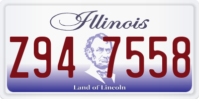 IL license plate Z947558