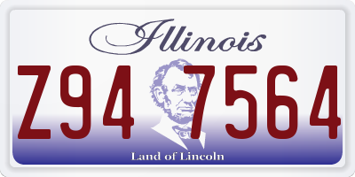 IL license plate Z947564
