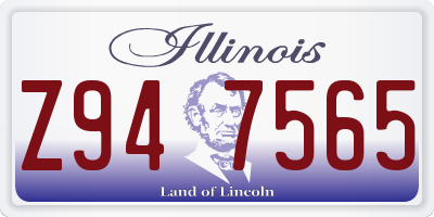 IL license plate Z947565
