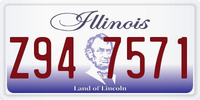 IL license plate Z947571