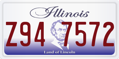 IL license plate Z947572