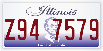 IL license plate Z947579