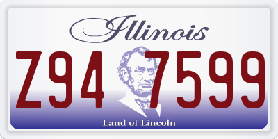IL license plate Z947599