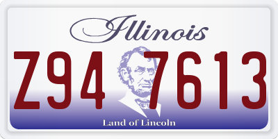IL license plate Z947613