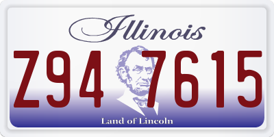 IL license plate Z947615